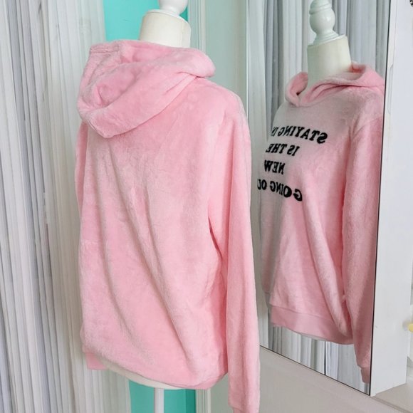 Love Tribe plush hoodie sz M - Picture 3 of 6